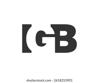 IGB logo design. Initial letter I G B bold font style for tech startups, consulting, corporate branding. Creative company name, headlines typography identity, trendy logotype. Vector illustration.