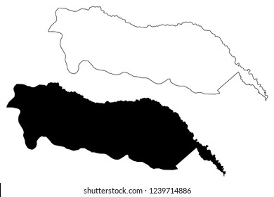 Igdir (Provinces of the Republic of Turkey) map vector illustration, scribble sketch Igdir ili map