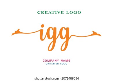 IGG lettering logo is simple, easy to understand and authoritative