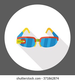 i-glasses flat icon