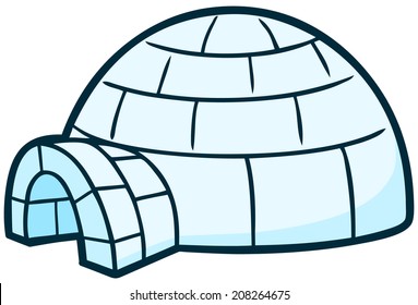 igloo cartoon images stock photos vectors shutterstock https www shutterstock com image vector igloo 208264675