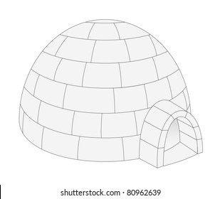 Cartoon Image Igloo Building Stock Illustration 166556861