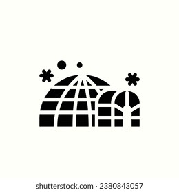 igloo black icon, isolated icon in light background, perfect for website, blog, logo, graphic design, social media, UI, mobile app