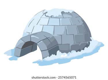 Igloo eskimo house vector Illustration