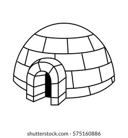 igloo exterior isolated icon