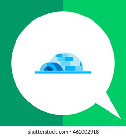 Igloo flat icon