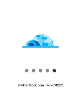 Igloo flat icon