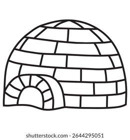 igloo house logo vector design
