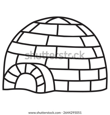 igloo house logo vector design

