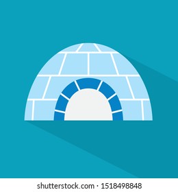 igloo ice house icon- vector illustration