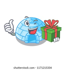 igloo ice house isolated on mascot