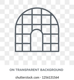 Igloo icon. Igloo design concept from  collection. Simple element vector illustration on transparent background.
