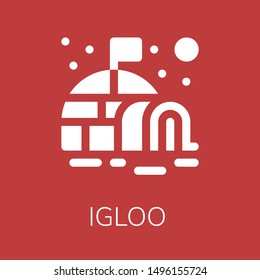  Igloo icon. Editable  Igloo icon for web or mobile.