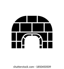 Igloo icon glyph vector for your design