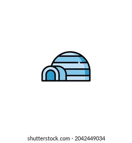 Igloo Icon Isolated On White Background