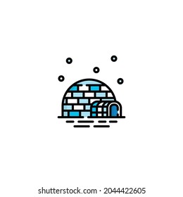 Igloo Icon Isolated On White Background