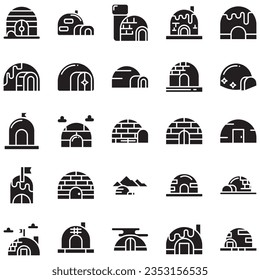 igloo icon. Linear style sign isolated on white background. Vector illustration