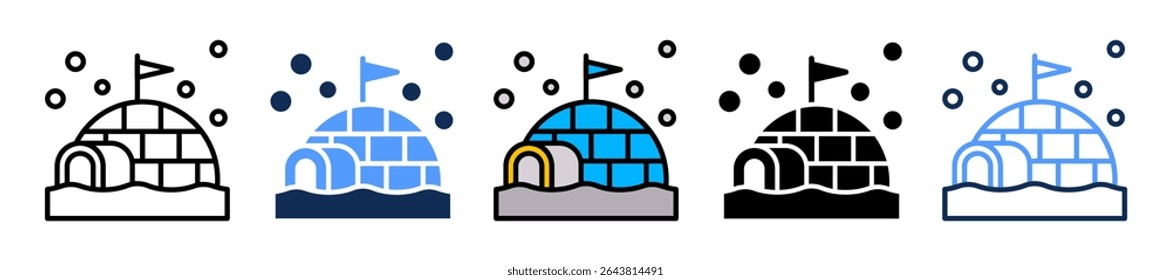 Ilustração de vetor múltiplo de ícone de ícone