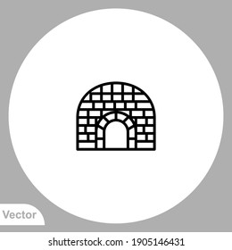 Igloo icon sign vector,Symbol, logo illustration for web and mobile