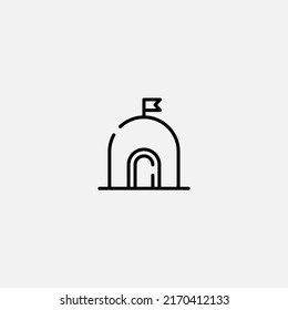 Igloo icon sign vector,Symbol, logo illustration for web and mobile
