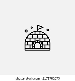 Igloo icon sign vector,Symbol, logo illustration for web and mobile