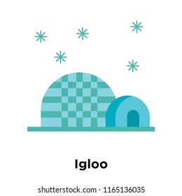 Igloo icon vector isolated on white background, Igloo transparent sign , snowy cold winter symbols