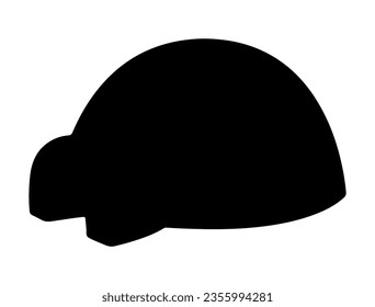 Igloo silhouette vector art white background