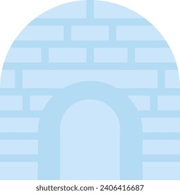 Igloo single vector line icon