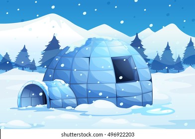 Iglu im Schnee