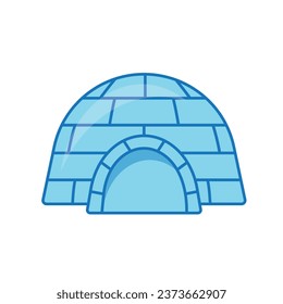 igloo snow hut icon -vector illustration