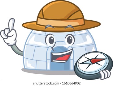 Igloo stylized Explorer having a in compass