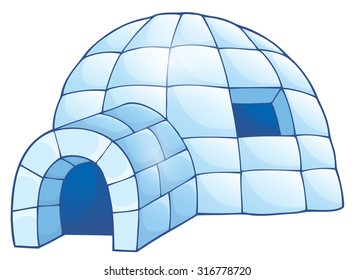 Igloo theme image 1 - eps10 vector illustration.