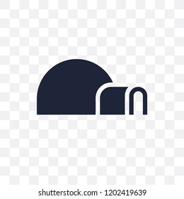 Igloo transparent icon. Igloo symbol design from Winter collection. Simple element vector illustration on transparent background.