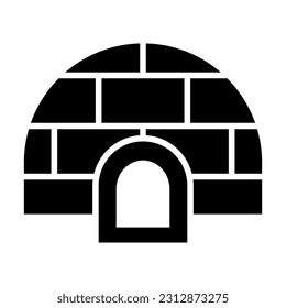 Igloo Vector Glyph Icon For Personal And Commercial Use.
