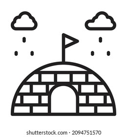 igloo vector icon  Which Can Easily Modify Or Edit 

