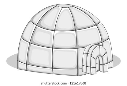 Igloo - Vector Illustration