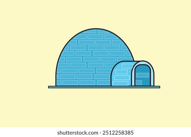 Igloo Vector illustration for mockup graphics designs.