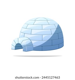 Igloo vector isolated on white background.