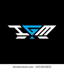 Diseño de Vector de logotipo de letra IGM, logotipo simple y moderno IGM. Diseño de alfabeto de lujo IGM  