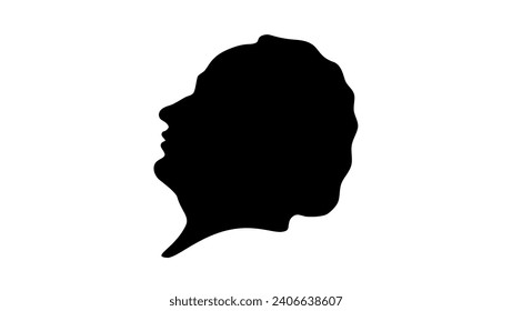 Ignaz Heinrich von Wessenberg, schwarz, einzelne Silhouette