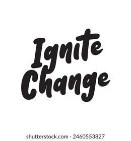 ignite change text on white background.