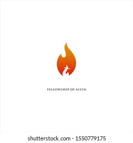 Ignite Cross Logo Design idea