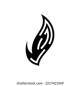 ignite hot glyph icon vector. ignite hot sign. isolated symbol illustration