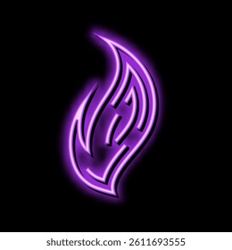 ignite hot neon light sign vector. ignite hot illustration