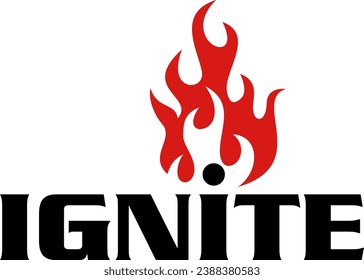 ignite idea vector logo design