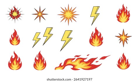Ignite the Senses Hot Flames Burning Embers and Bright Sparks