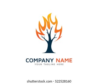 Ignite Tree Logo Design Template