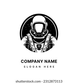 Ignite your brand's journey with our captivating astronaut illustration logo. Capturing the essence of ambition, discovery, and limitless possibilities