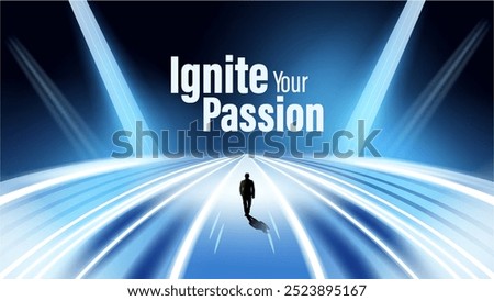 Ignite Your Passion with a Dynamic Futuristic Background and Radiant Light Rays – Vector Illustration