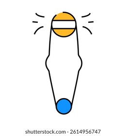 igniter device line icon vector. igniter device sign. isolated symbol illustration